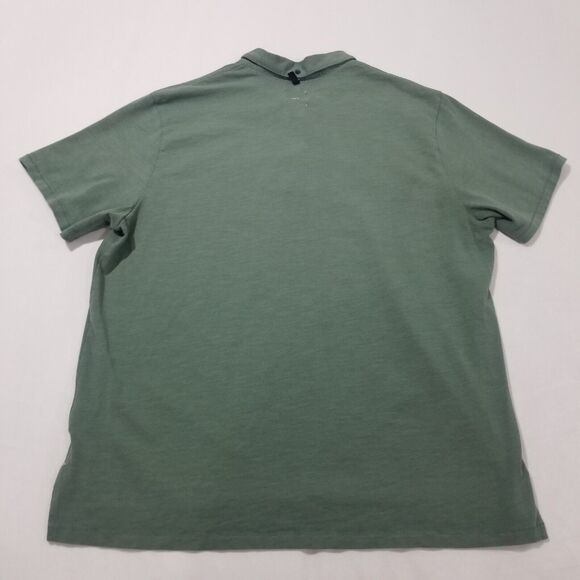 Rag & Bone Polo Shirt Mens Extra Large XL Golf Casual Green Cotton Athletic Fit - Picture 3 of 12
